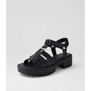 NEW DJANGO & JULIETTE women's bethal sandals in black